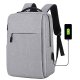 Unisex Oxford Laptop Bag School Bag Rucksack Large Capacity Waterproof Zipper Solid Color Daily Backpack Black Blue Red Gray
