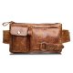 korean leather men's waist bag, outdoor sports multifunctional waist chest bag, first layer cowhide retro men's bag wholesale korean leather men's waist bag, outdoor sports multifunctional waist chest bag, first layer cowhide retro men's bag wholesale