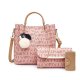 Women's Bags Bag Set Date Office & Career Bag Sets 2021 Handbags Black Blushing Pink Brown