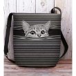Women's Bags Polyester Synthetic Crossbody Bag Buttons 3D Print Animal Daily Going out 2021 Messenger Bag Black Grey Blue Red Royal Blue